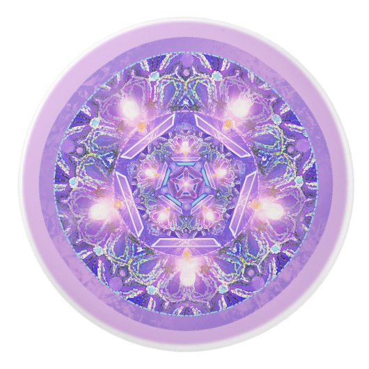 Paars W1 Keramische Knop (Voorkant)