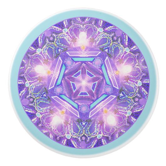 Paars W1 Keramische Knop (Voorkant)