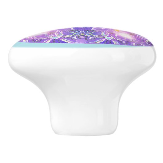 Paars W1 Keramische Knop (Zijkant)
