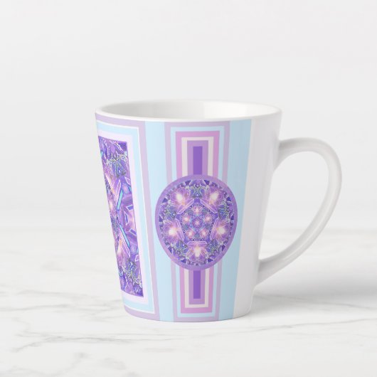 Paars W1 Latte Mok (Rechts)