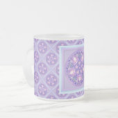 Paars W1 Matglas Koffiemok (Voorkant links)