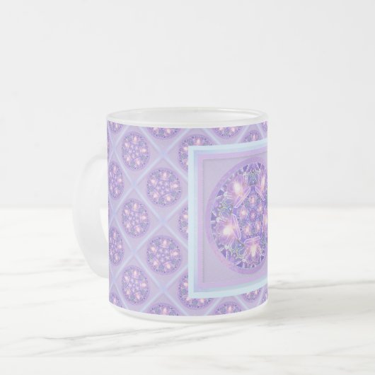 Paars W1 Matglas Koffiemok (Voorkant links)