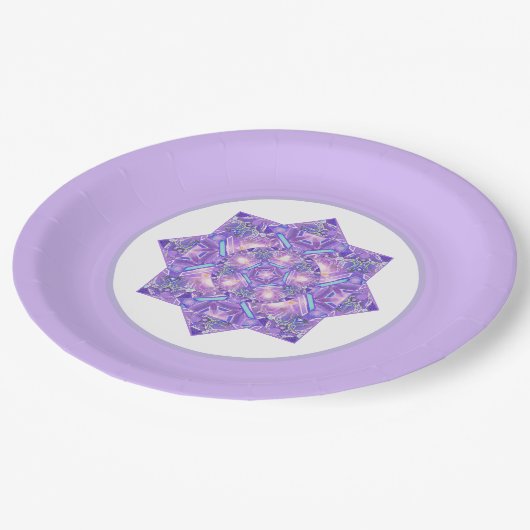 Paars W1 Papieren Bordje (Gekanteld)