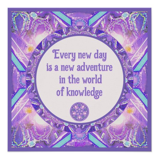 Paars W1 Perfect Poster (Voorkant)