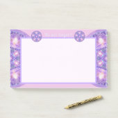 Paars W1 Post-it® Notes (Op bureau)