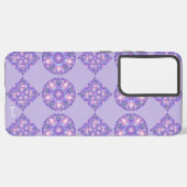 Paars W1 Samsung Galaxy Hoesje (Linkerkant)