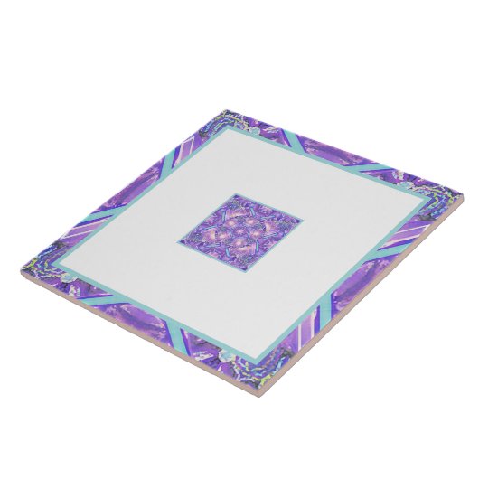 Paars W1 Tegeltje (Zijkant)