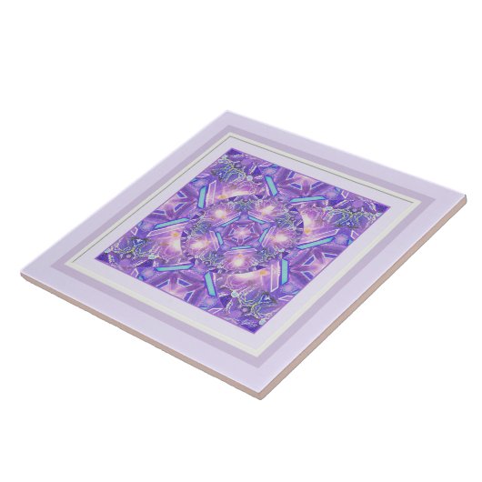 Paars W1 Tegeltje (Zijkant)