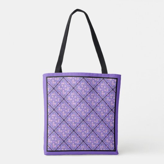 Paars W1 Tote Bag (Achterkant)