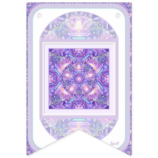 Paars W1 Vlaggetjes (Eerste vlag)