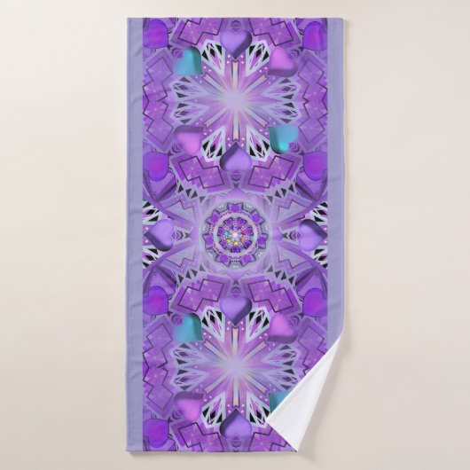 Paars W2 Badhanddoek (Badhanddoek)