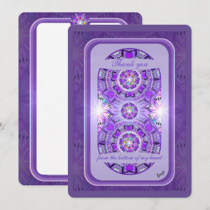 Paars W2 Bedankkaart