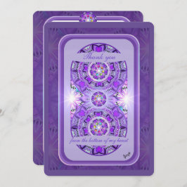 Paars W2 Bedankkaart