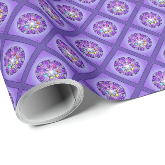 Paars W2 Cadeaupapier (Rol Hoek)