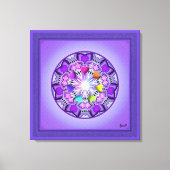 Paars W2 Canvas Afdruk (Voorkant)