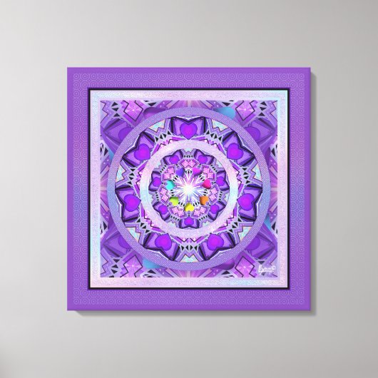 Paars W2 Canvas Afdruk (Voorkant)