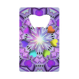 Paars W2 Creditkaart Flessenopener