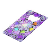 Paars W2 Creditkaart Flessenopener (Voorkant Gekanteld)