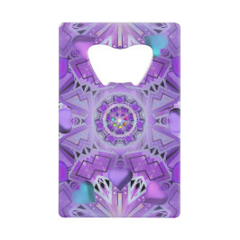 Paars W2 Creditkaart Flessenopener