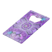 Paars W2 Creditkaart Flessenopener (Voorkant Gekanteld)