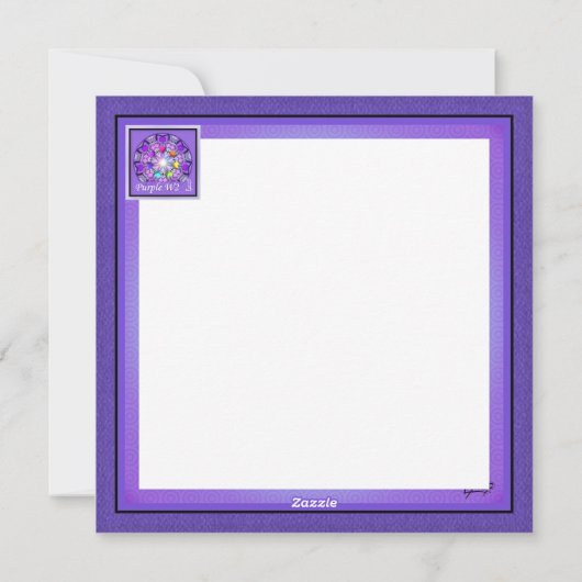 Paars W2 Feestdagenkaart (Achterkant)