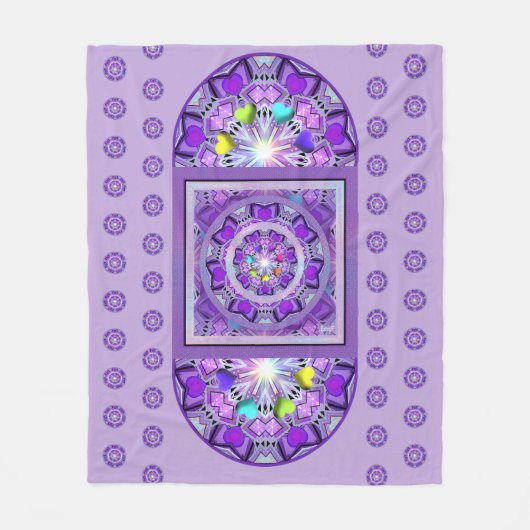 Paars W2 Fleece Deken (Voorkant)