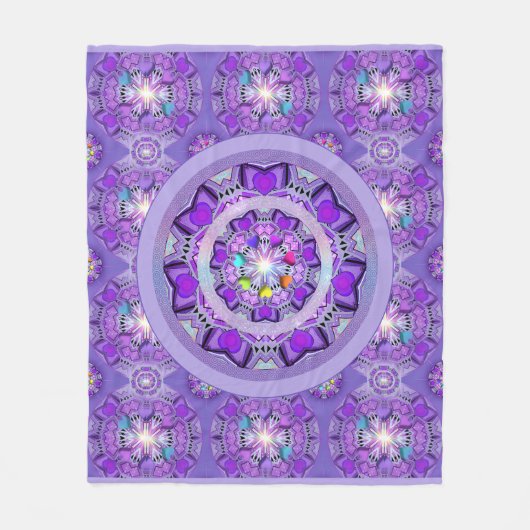 Paars W2 Fleece Deken (Voorkant)