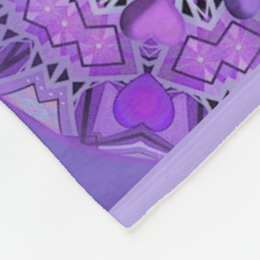 Paars W2 Fleece Deken (Hoek)