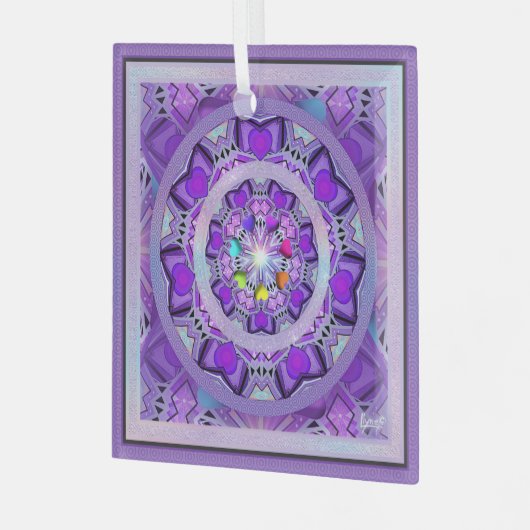 Paars W2 Glas Ornament (Voorkant links)