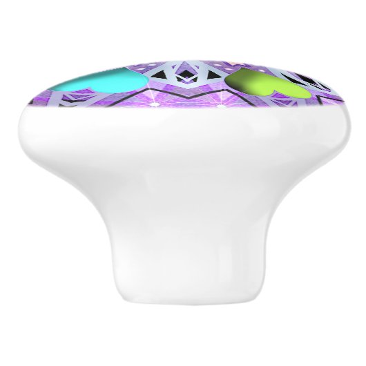 Paars W2 Keramische Knop (Zijkant)
