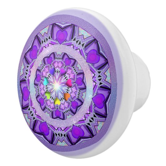 Paars W2 Keramische Knop (Rechts)