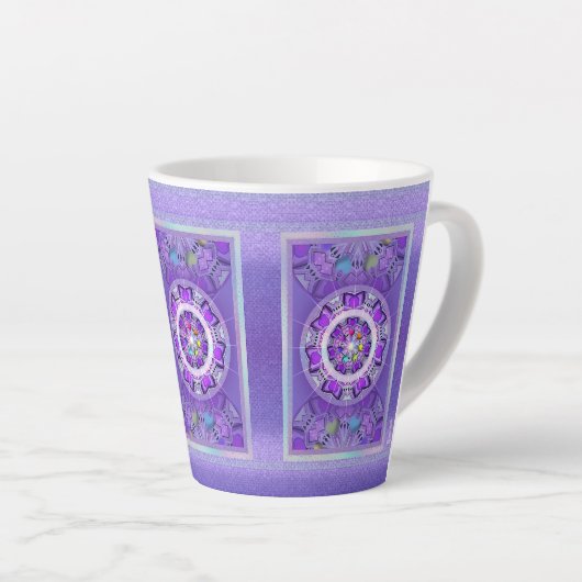 Paars W2 Latte Mok (Rechterhoek)