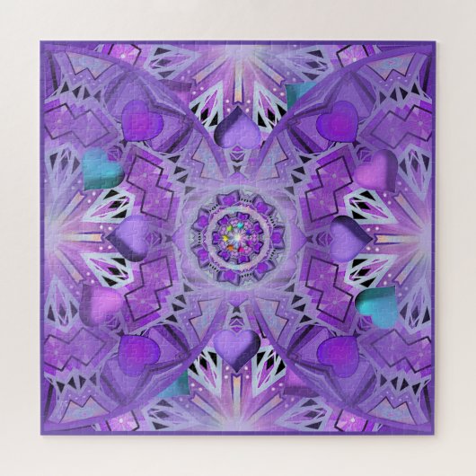 Paars W2 Legpuzzel (Horizontaal)