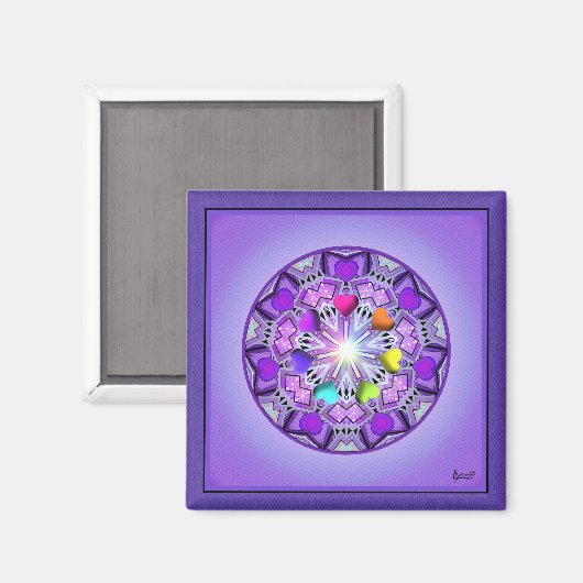 Paars W2 Magneet (Voorkant / Achterkant)