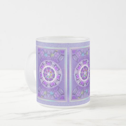 Paars W2 Matglas Koffiemok (Voorkant links)