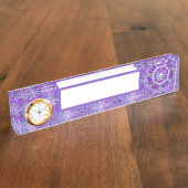 Paars W2 Naambordje (Zijkant)