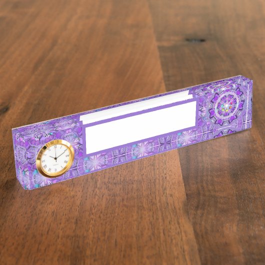 Paars W2 Naambordje (Zijkant)