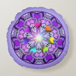 Paars W2 Rond Kussen