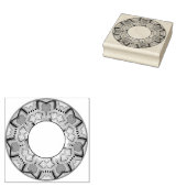 Paars W2 Rubberstempel (Gestempeld)