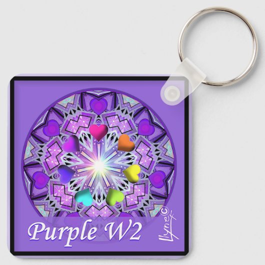 Paars W2 Sleutelhanger (Achterkant)