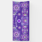 Paars W2 Spandoek (Verticaal)