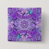 Paars W2 Vierkante Button 5,1 Cm (Voorkant)