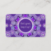 Paars W2 Visitekaartje (Achterkant)