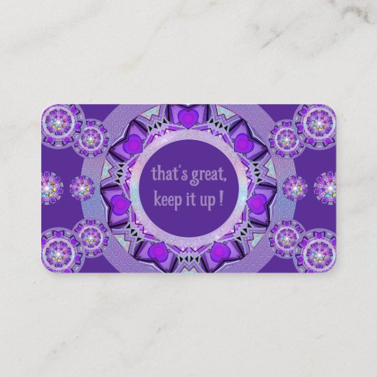 Paars W2 Visitekaartje (Achterkant)