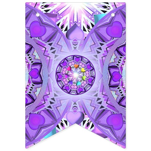 Paars W2 Vlaggetjes (Tweede vlag)