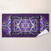 Paars W3 Badhanddoek (Badhanddoek)