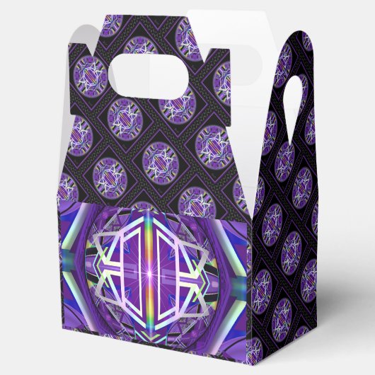 Paars W3 Bedankdoosjes (Geopend)