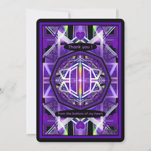 Paars W3 Bedankkaart (Voorkant)