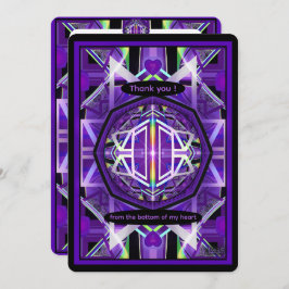 Paars W3 Bedankkaart