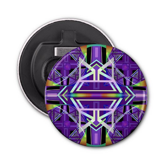 Paars W3 Button Flesopener (Voorkant)